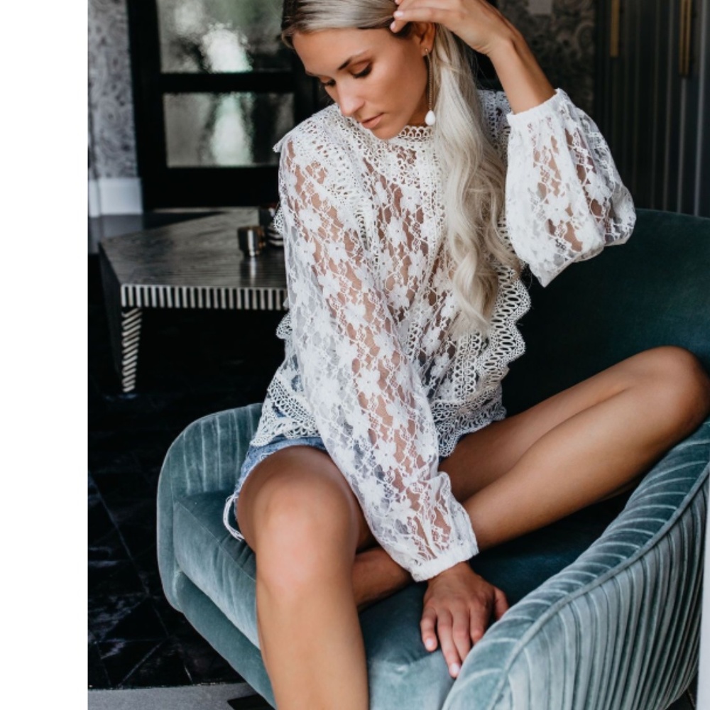 NAOMI  Lace Blouse - Picture 3 of 8